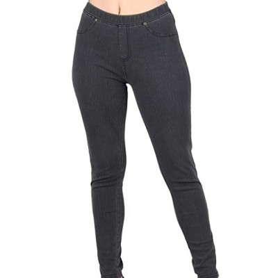 A Light Blue Wash/Gold Stitching Women’s Real Denim Skinny Jean Jeggings, Stretchable Cotton Blend Material