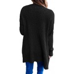 Women's Long Sleeve Soft Chunky Knit Sweater Open Front Cardigan Outwear Coat
