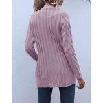 Women's Long Sleeve Cable Knit Sweater Open Front Cardigan Button Loose Outerwear Women's Long Sleeve Cable Knit Sweater Open Front Cardigan Button Loose Outerwear