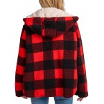 Women's Oversized Fuzzy Teddy Open Front Cardigan Coat
